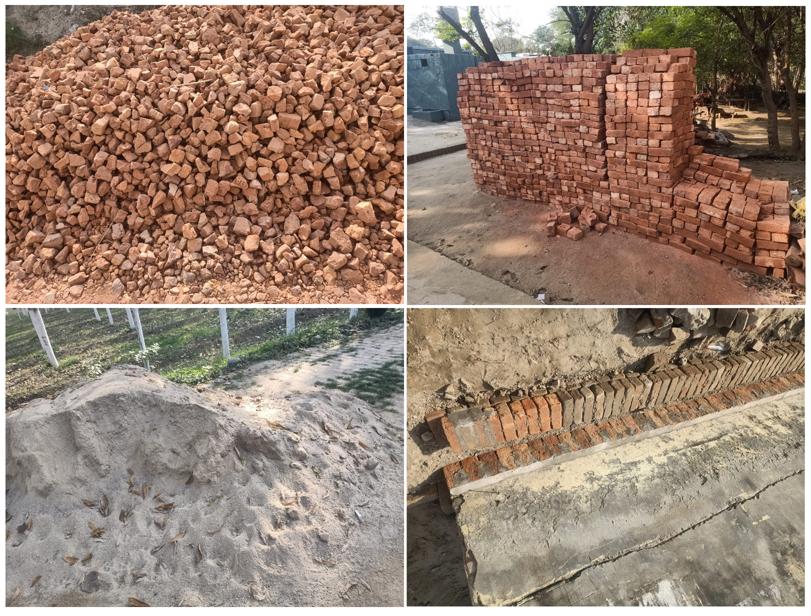 घटिया ईंट और मिट्टी के बालू से बनी नहरों को अधिकारी विकास बता रहे हैं.